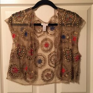 Embroidered vest